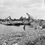 125800 Gezicht op de vuilstortplaats in de polder Mastwijk te Linschoten.N.B. De gemeente Linschoten is per 1 januari ...